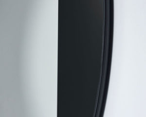 Miroir rond mural design noir - Deknudt mirrors - Souffle d'Intérieur