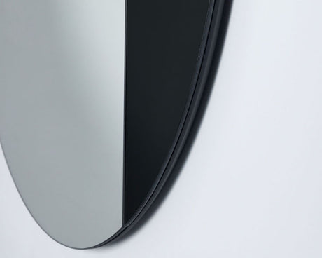 Miroir rond mural design noir - Deknudt mirrors - Souffle d'Intérieur