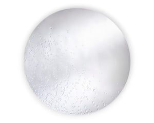 Miroir rond mural design moderne Matinal – vue de face – motif gouttes d’eau