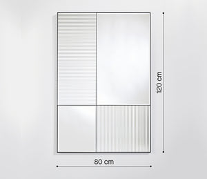 Miroir noir salon contemporain - Deknudt mirrors - Souffle d'Intérieur