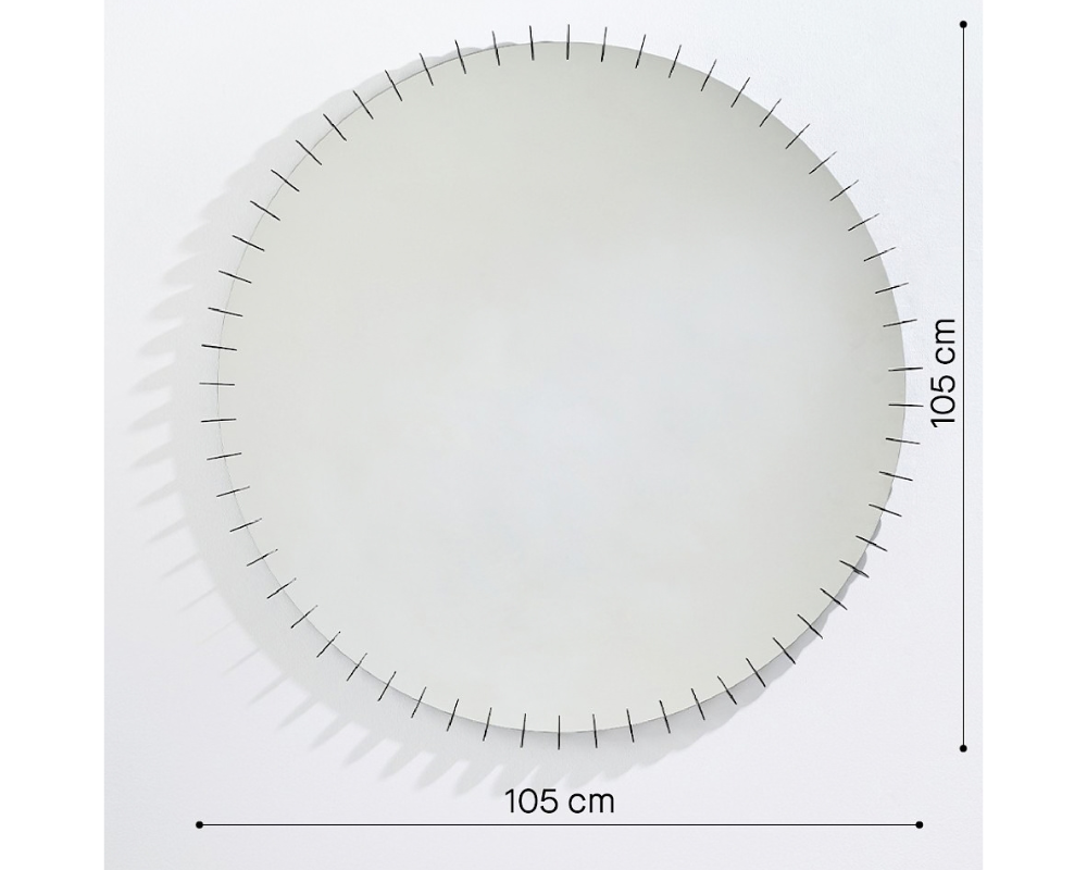 miroir design rond avec ornement - ray
