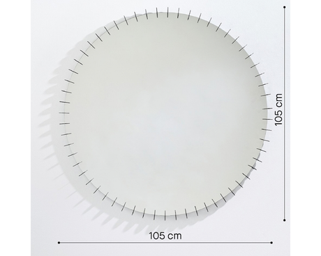 miroir design rond avec ornement - ray