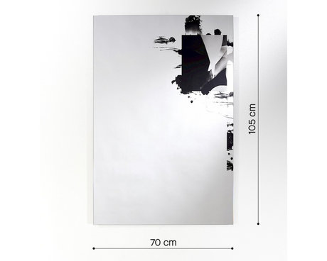 miroir mural design rectangulaire cathy - dimensions
