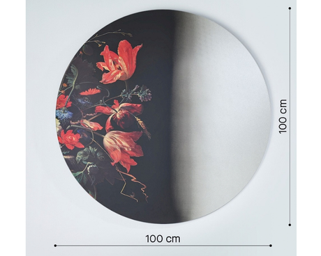 miroir rond deco fleur lys - museo