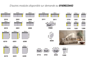 Canapé d’angle avec dossiers avance-recule – Cassia