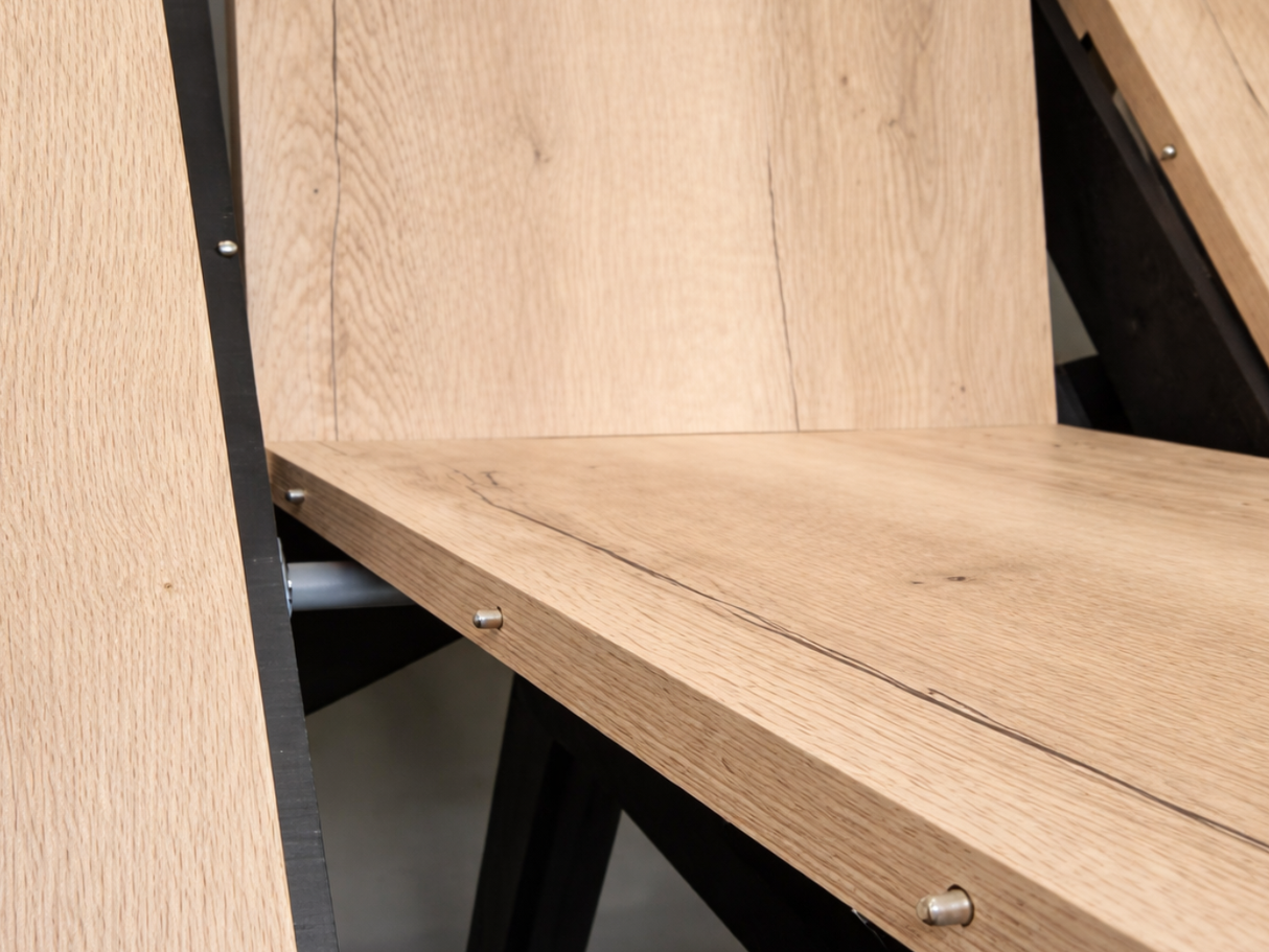 Extendable oval wooden table 200x110cm - Elvira