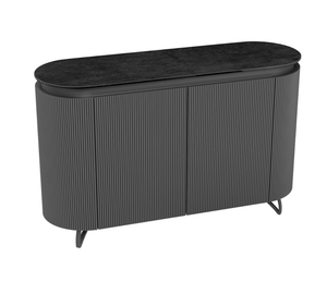 Buffet bas gris laque - Mohara