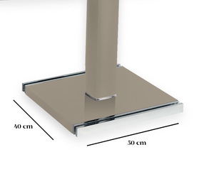 table en verre extensible design
