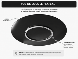 plateau tournant ceramique pour table - AKANTE LAZY