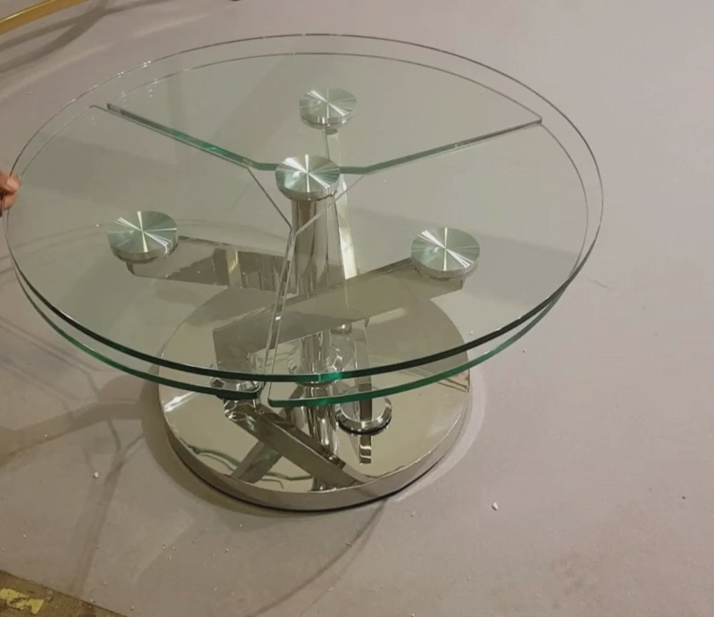 table basse en verre design - Souffle d'intérieur