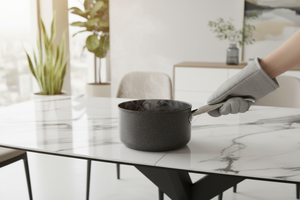 Résistance à la chaleur - casserole fumante