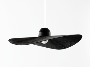 Black fabric pendant light - Maria