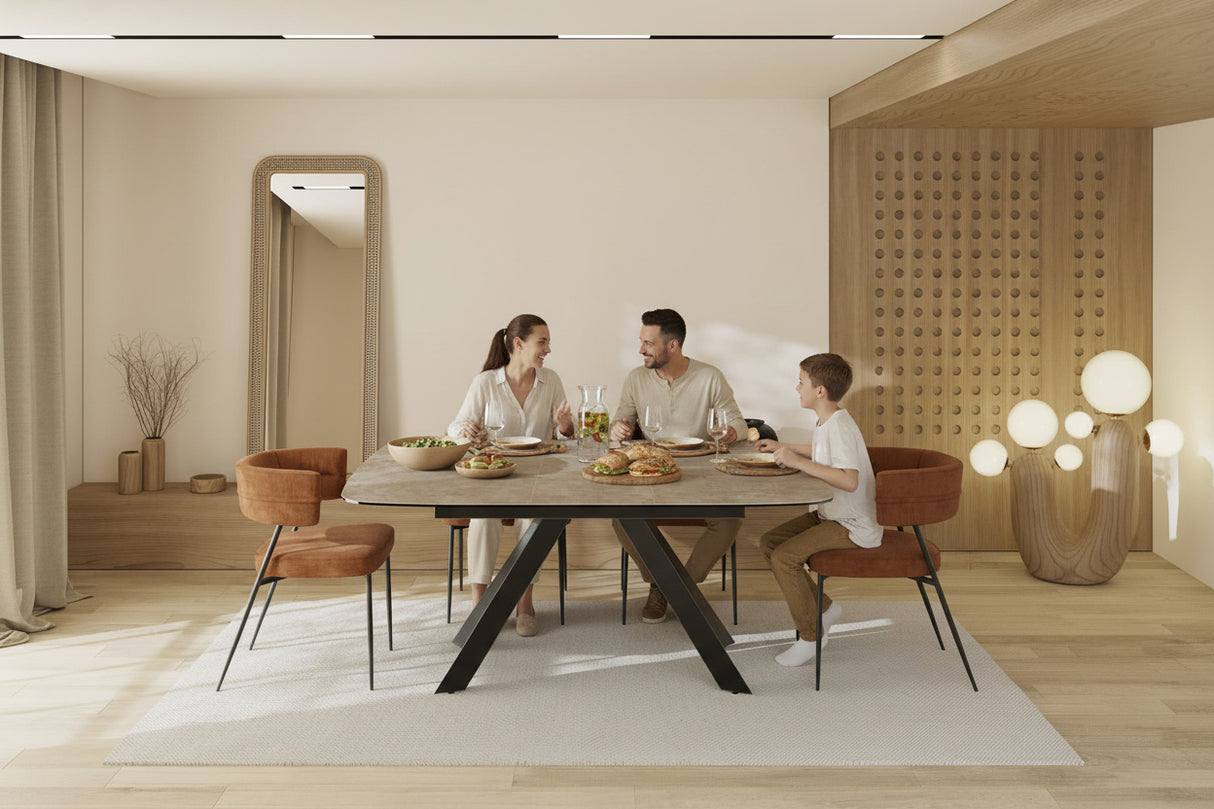 Square extendable table 135x135cm - Mex