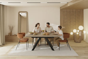 Square extendable table 135x135cm - Mex