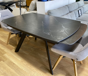 Table noir céramique extensible  - Souffle d'intérieur 