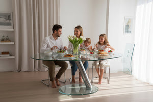 table extensible en verre