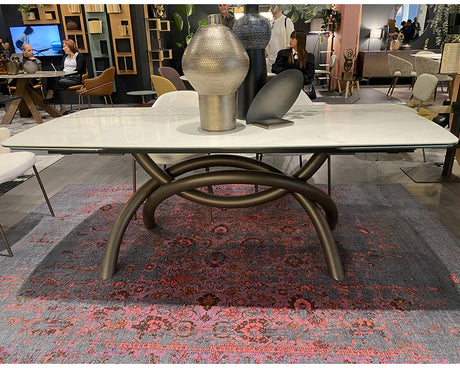 Table à manger extensible céramique avec rallonges  - Souffle d'intérieur