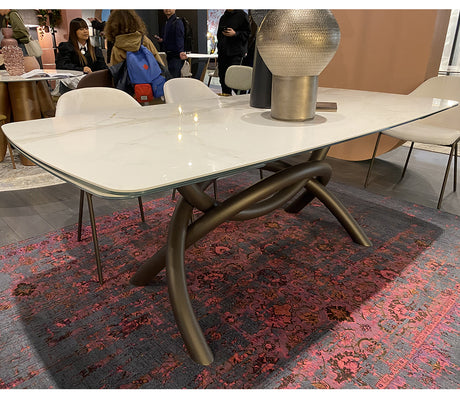 Table à manger extensible céramique avec rallonges  - Souffle d'intérieur