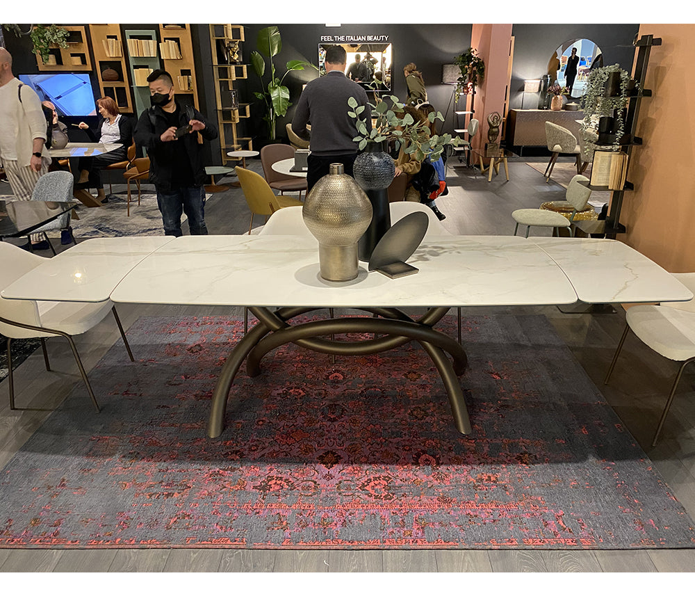 Table à manger extensible céramique avec rallonges  - Souffle d'intérieur