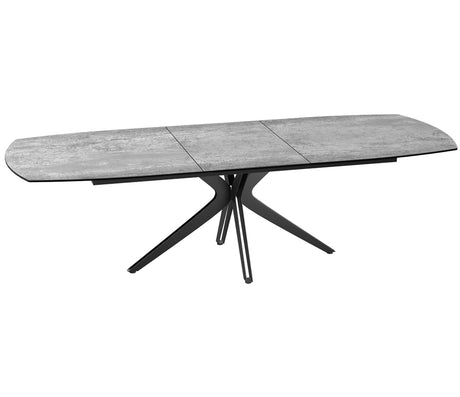 Table céramique extensible gris de salle à manger - Akante - Souffle d'intérieur 
