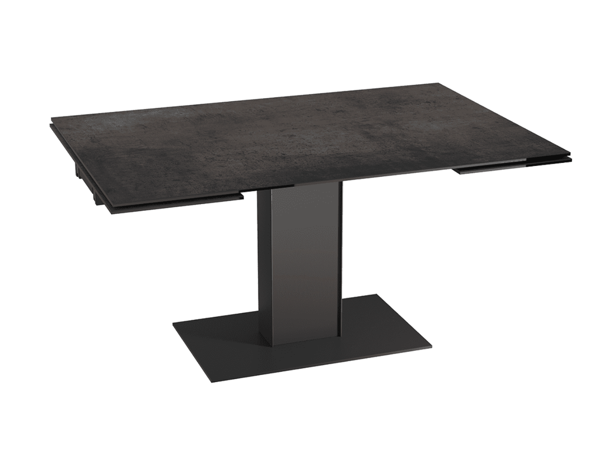 Table céramique extensible effet acier rouille - Conny