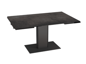 Table céramique extensible effet acier rouille - Conny