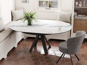 Table ronde céramique extensible - Chanterelle