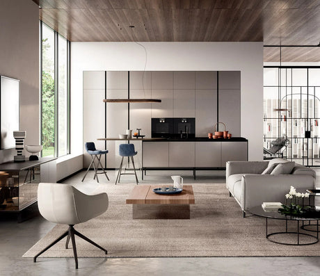 Table basse avec plateau relevable bois - Ozzio - Souffle d'intérieur