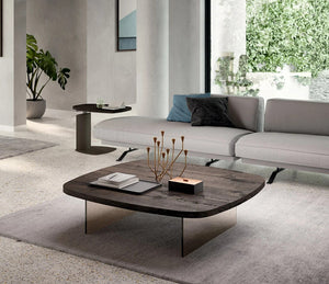 Table basse avec plateau relevable bois - Ozzio - Souffle d'intérieur