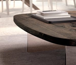 Table basse avec plateau relevable bois - Ozzio - Souffle d'intérieur