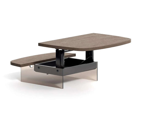 Table basse avec plateau relevable bois - Ozzio - Souffle d'intérieur