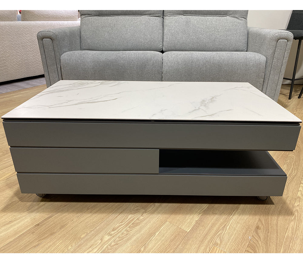 Table basse avec plateau relevable céramique - Souffle d'intérieur
