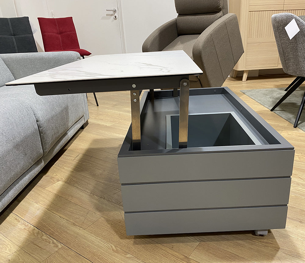 Table basse avec plateau relevable céramique - Souffle d'intérieur
