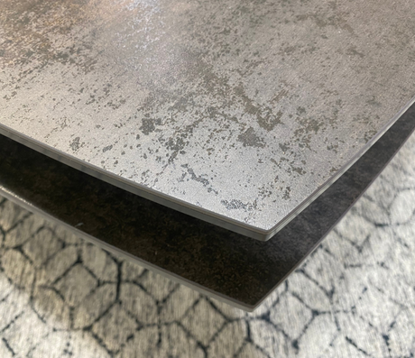 table basse industrielle céramique pivotante pieds métal noir - Galea - Tonga - Souffle d'intérieur