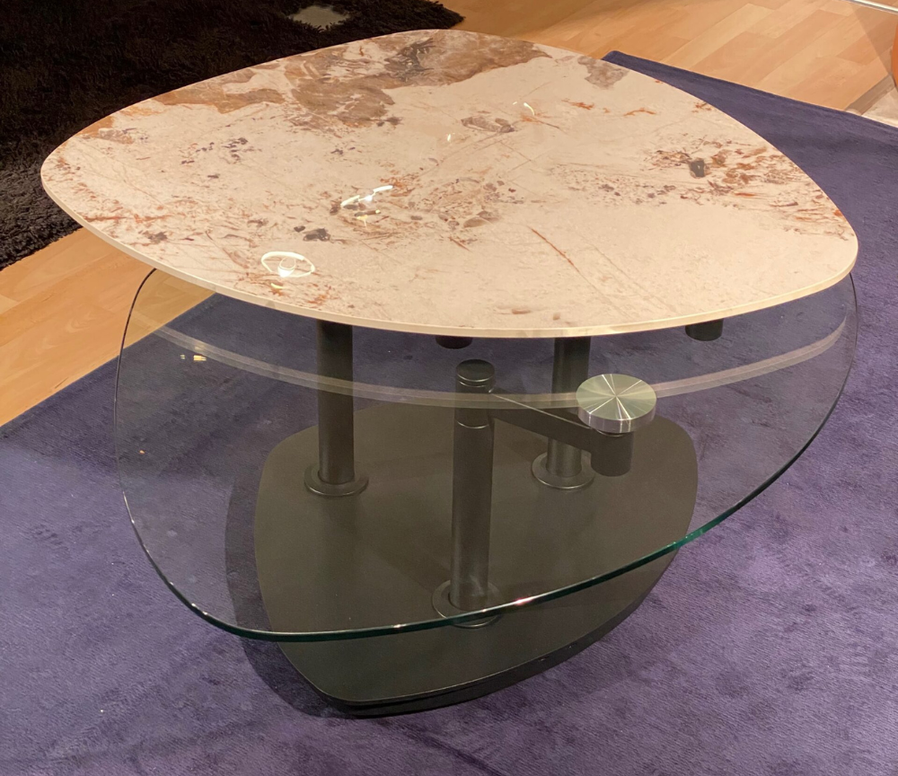 table basse céramique pivotante