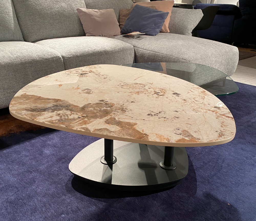 table basse céramique pivotante
