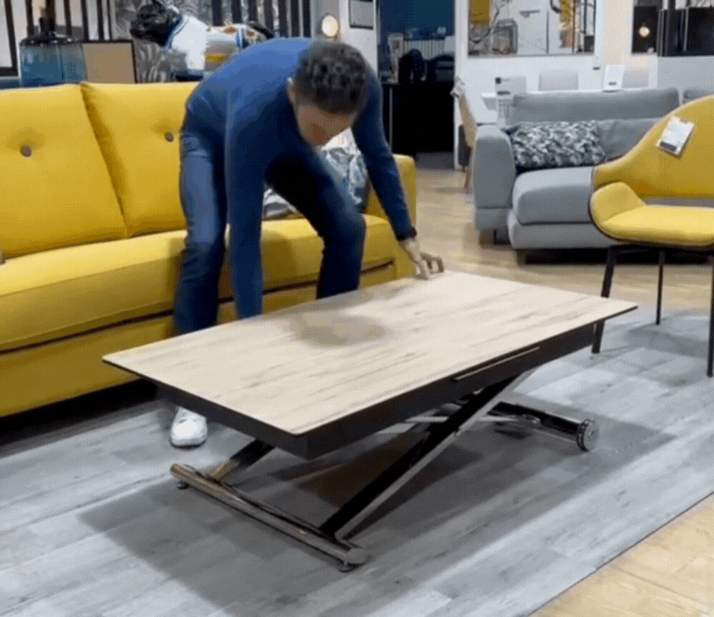Extendable lift-up coffee table 120x60cm - Julia