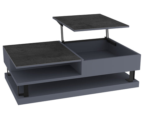 Table basse avec rangement avec plateau relevable - Akante - Souffle d'Intérieur