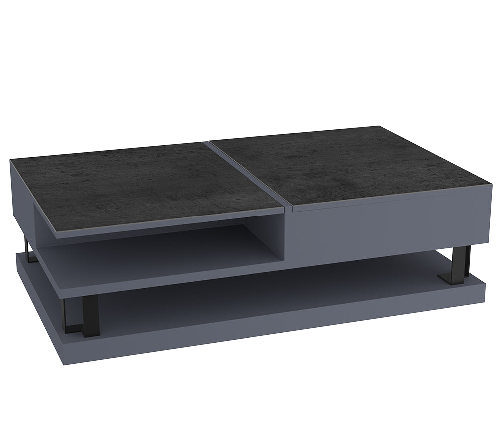 Table basse avec rangement avec plateau relevable - Akante - Souffle d'Intérieur