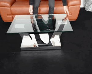 Démonstration d'une table basse en verre pivotante - Souffle d'intérieur
