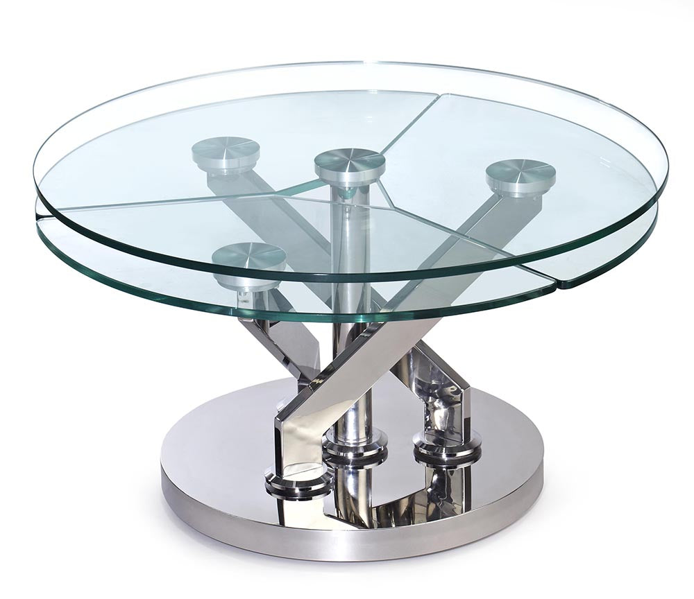 table basse en verre design - Souffle d'intérieur