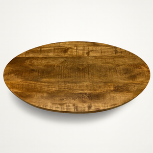Table basse bois ovale dans salon moderne – Souffle d’Intérieur