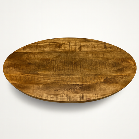 Table basse bois ovale dans salon moderne – Souffle d’Intérieur