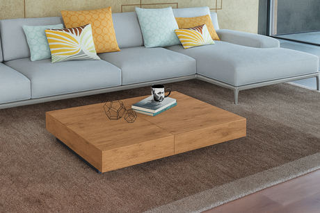 Table basse relevable extensible bois  - Souffle d'intérieur 