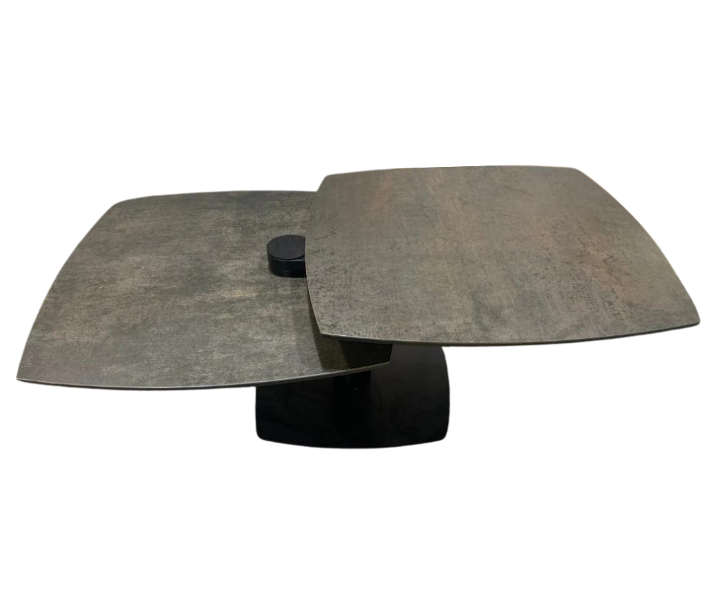 Swivel ceramic coffee table 75x75cm - Theresa