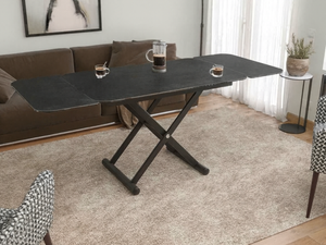 Table basse relevable et extensible en céramique – Enora