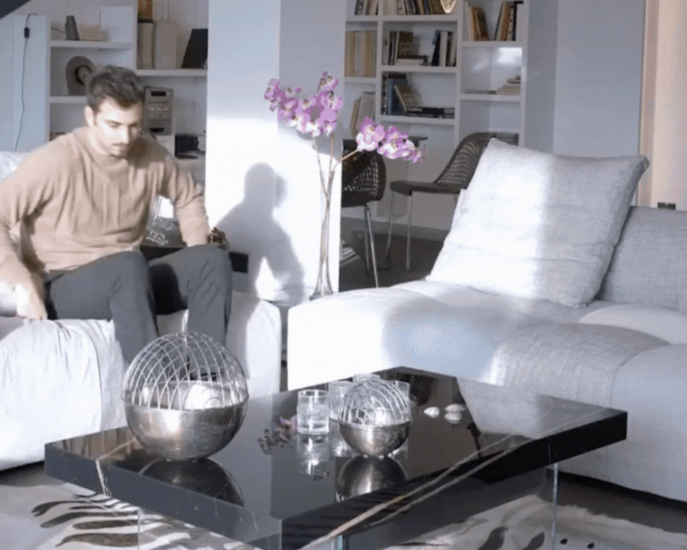 Table basse avec plateau relevable - Ozzio - Souffle d'intérieur