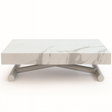 Table basse relevable et extensible blanche Ulisse – design italien Altacom | Souffle d’Intérieur
