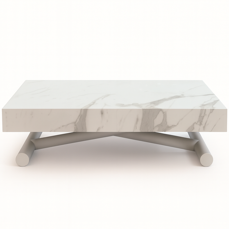 Table basse relevable et extensible blanche Ulisse – design italien Altacom | Souffle d’Intérieur
