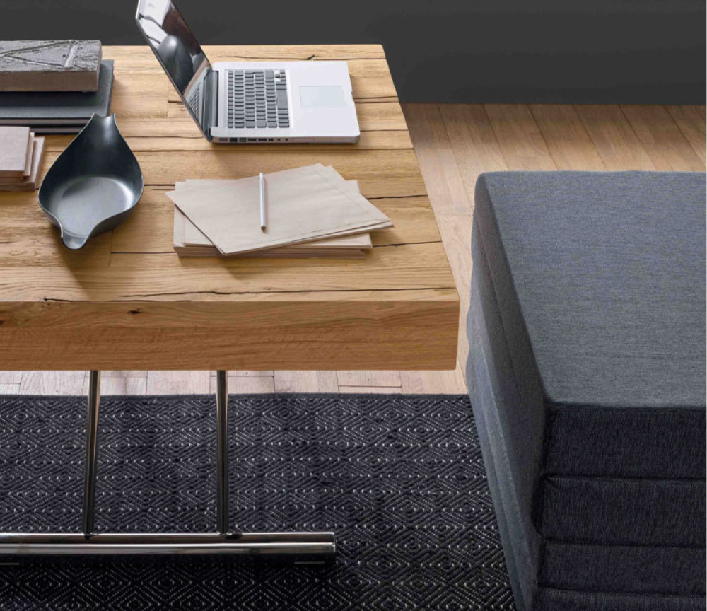 Table basse lit convertible 105x85cm - Tavo